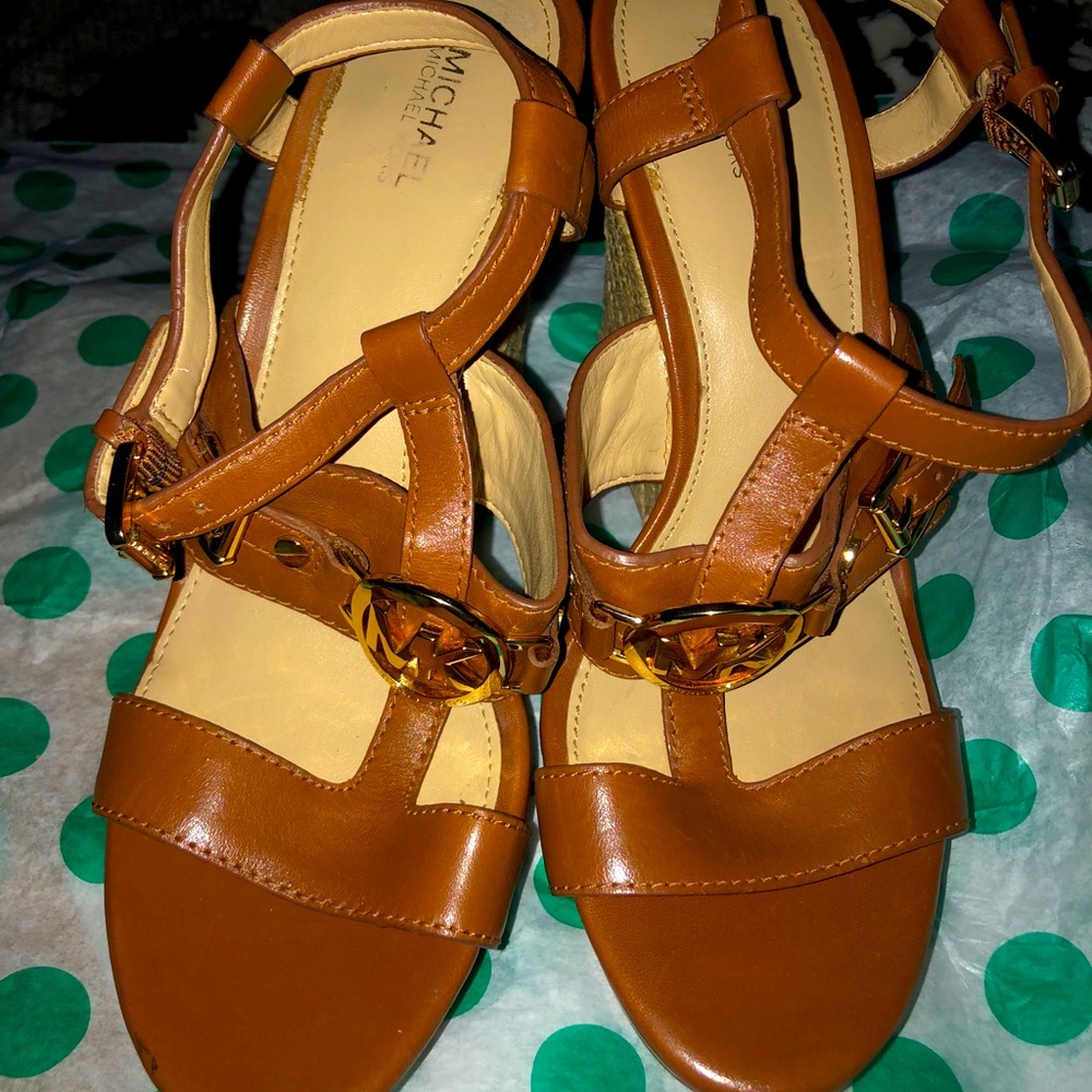 Michael Kors platform leather sandals
